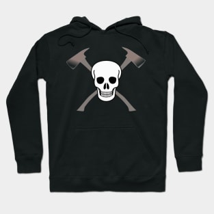 skull with two axes Hoodie